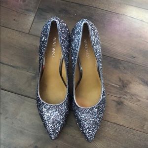 Nine West Glitter Heels Size 7.5